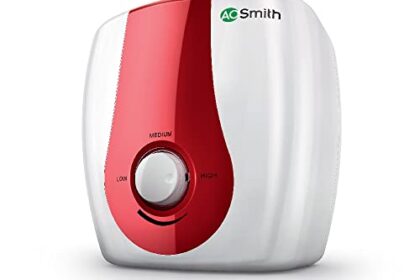 AO Smith SGS-GREEN SERIES-015 Storage 15 Litre Vertical Water Heater (Geyser)|33% Faster Heating|Save on Energy Bills with BEE 5 Star Rating|Enhanced Durability with Blue Diamond Tank Coating|ABS Body