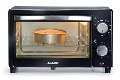 AGARO Marvel 9 Liters Oven Toaster Griller,Cake Baking Otg (Black),800 Watts