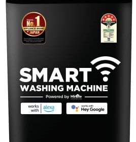 Panasonic 8 Kg Wifi Fully-Automatic Top Loading Smart Washing Machine (NA-F80X10PRB, Pure Black, Compatible with Alexa)