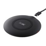 boAt floAtpad 350 Qi Certified Wireless Charger with 6mm Transmission Range, Smart IC Protection Against Damage & 1 Type C Output Cable(Carbon Black)