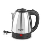 Milton Euroline Go Electro 2.0 Stainless Steel Electric Kettle, 1 Piece, 2 Litres, Silver | Power Indicator | 1500 Watts | Auto Cut-off | Detachable 360 Degree Connector | Boiler for Water