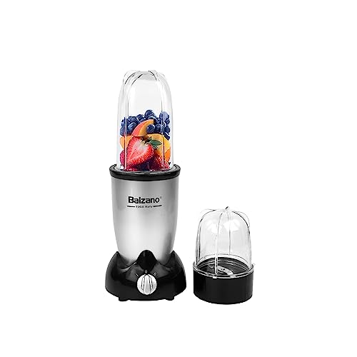 Balzano High Speed Nutri-PRO Bullet Mixer Grinder (Powerful 500W) Blender for Smoothies and Juices/Smoothie Maker – 2 Jars & 2 Blades, Mixer Grinder with Pulse Function, Italian Design & Technology