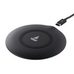 boAt floAtpad 300 Wireless Charger with 6mm Transmission Range, Smart IC Protection Against Damage & 1 Type C Output Cable(Carbon Black)