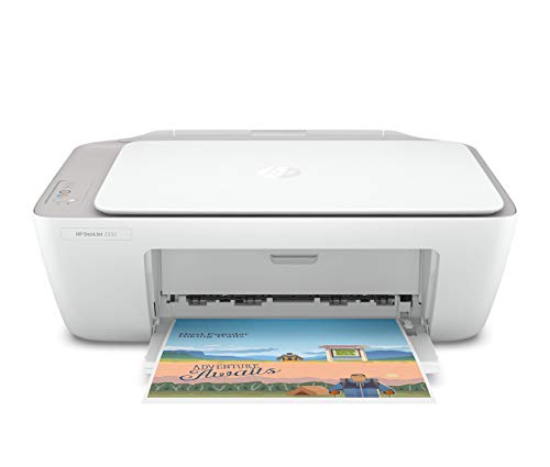 HP DeskJet 2332 All-in-One Printer, Print, Copy, Scan, Hi-Speed USB 2.0, Up to 7.5/5.5 ppm (Black/Color), 60-Sheet Input Tray, 25-Sheet Output Tray, 1000-page Duty Cycle, Color, 7WN44D