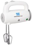 KENT 150W 16050, 5 Speed Control, Copper Motor, Multiple Beaters, Overheating Protection, Food Grade Plastic Body Hand Blender (White)