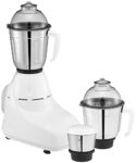 Bajaj GX-8 Mixer Grinder 750W| Mixie For Kitchen with Nutri-Pro Feature|3 Stainless Steel Mixer Jars|Stainless Steel Grinding Blades| 3-Speed Control| Motor Overload Protector|White