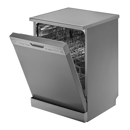 KAFF Centra 12 Place Settings Free Standing Dishwasher with Digital Display, 3 Stage Filtration (DW Centra 60, Silver)