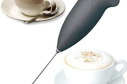 PRETOX Mini Coffee Milk Egg Beater Electric Foam Hand Blender Mixer Classic Sleek Design Froth Whisker Latte Maker for Milk,Coffee, Beater,Juice,Cafe Latte,Cappuccino (Mini Blender)
