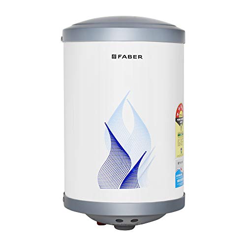 Faber 25Ltr Storage Water Heater (FWG VULCAN 25V), 5 Star, 7 yrs warranty on tank, Free Installation with Inlet & Outlet pipe, White