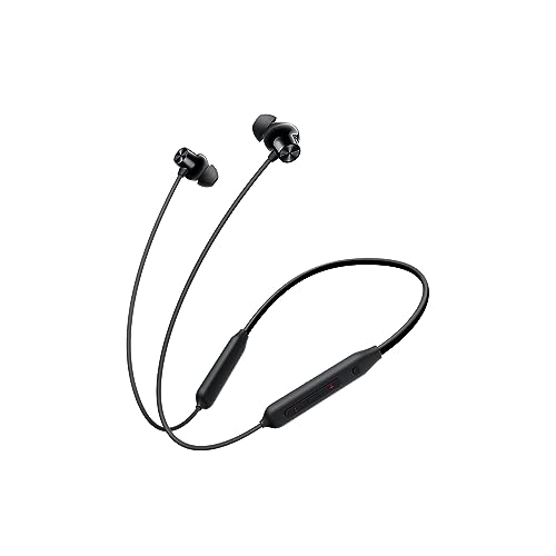 OnePlus Bullets Wireless Z2 ANC Bluetooth in Ear Earphones with Mic, 45dB Hybrid ANC, Bombastic Bass – 12.4 mm Drivers, 10 Mins Charge – 20 Hrs Music, 28 Hrs Battery (Black)