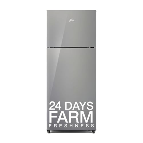 Godrej Edge 238 L 3 Star With 95%+ Food Surface Disinfection with Nano Shield Technology Inverter Frost Free Double Door Refrigerator Appliance (RF EON 253C RI ST GL, Steel Glow)