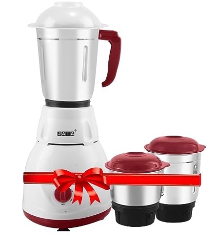 Jaia Fusion Pro Mixer Grinder 550 Watt 3 Stainless Steel Jars Liquid, Dry, Wet & Chutney Mixer Grinder 1 Year Warranty